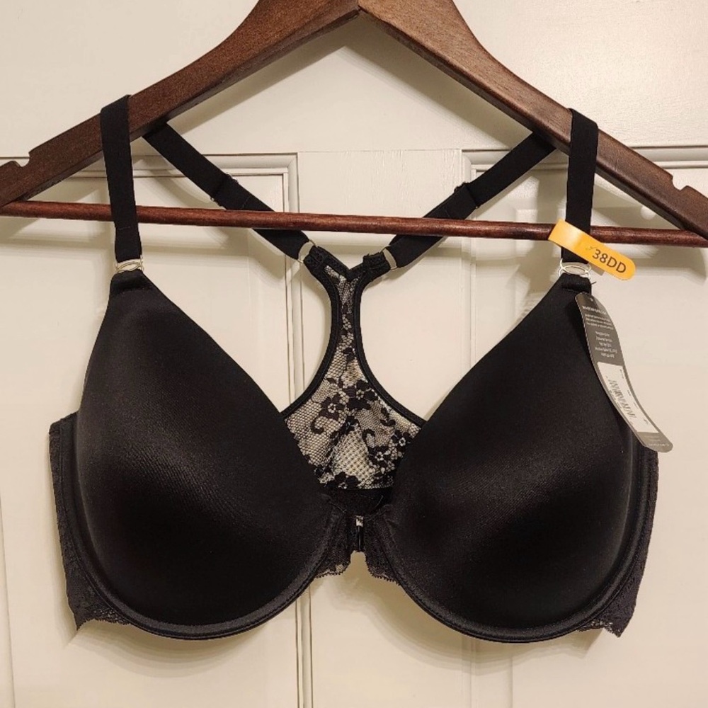 Maidenform NWT Black Lace Bra Size 38DD